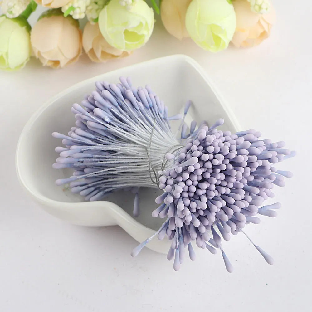 400/800pcs Flowers Stamen 55mm DIY Artificial Flowers Wreath For Wedding Party Home Decor Flower Core Stamen Flower Accessories