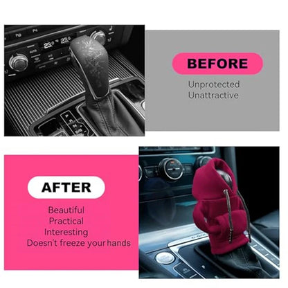 Gear Shift Hoodie, Gear Shift Cover, Universal Car Shift Knob Hoodie, Mini Hoodie for Car, Automotive Interior Cute Gadgets
