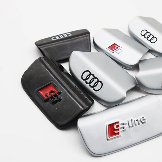 3D Metal Car Steering Wheel Emblem Sticker Interior Badge Accessories For Audi S Line A3 A4 A5 A6 A7 S3 Q5 Q7 Q2 Q3 S3 S4 S8 A8