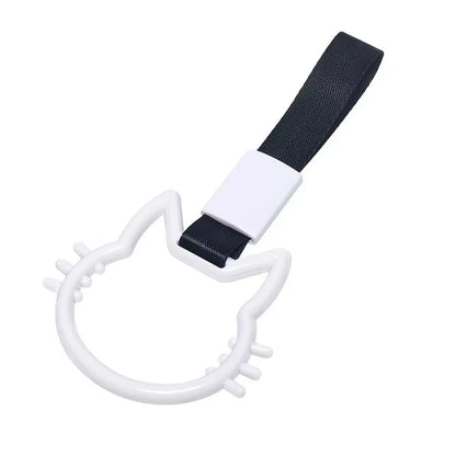 New Cat Shape Train Bus Handle Hand Strap Drift Charm Strap Drift Warning Ring for Car Rear Bumper Supplies