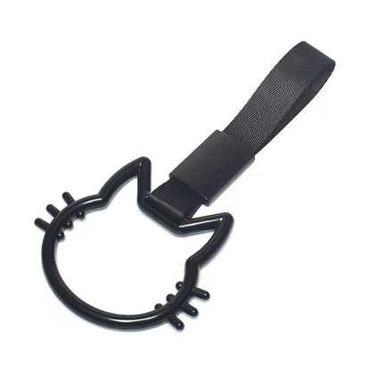 New Cat Shape Train Bus Handle Hand Strap Drift Charm Strap Drift Warning Ring for Car Rear Bumper Supplies
