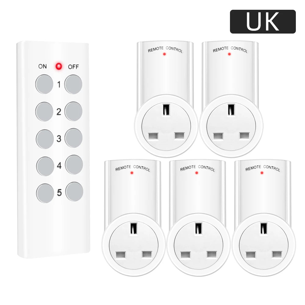 Smart Socket RF 433mhz Wireless Remote Control Outlet Adaptor Wall Electrical Switch Home Lamp For Smart Home EU UK US FR Plug