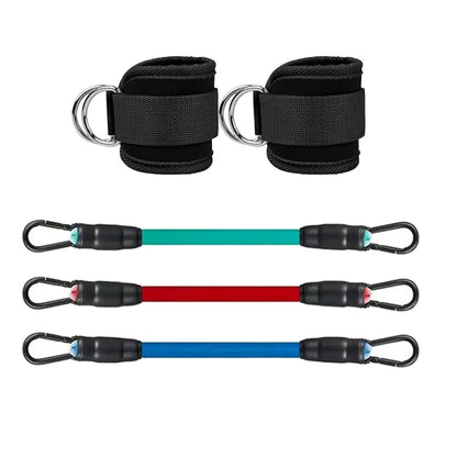 Ankle Straps Resistance Bands Set Fitness Workout Exercise Equipment Ankle Weight Yoga Elastic Fitness Band For Gym Man Woman