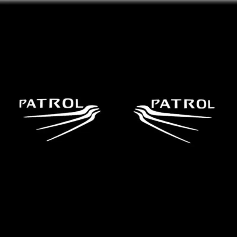 2Pcs Led Logo Car Door Welcome Light For Patrol Y62 2010-2021 Auto Accessories Laser Projector Emblem Shadow Car Light