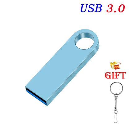 USB 3.0 Flash Drive Mini Metal Pen Dirve Memory Stick Storage Device Cle USB Stick Pendrive USB3.0 128GB 64GB 32GB 16GB 8GB 4GB