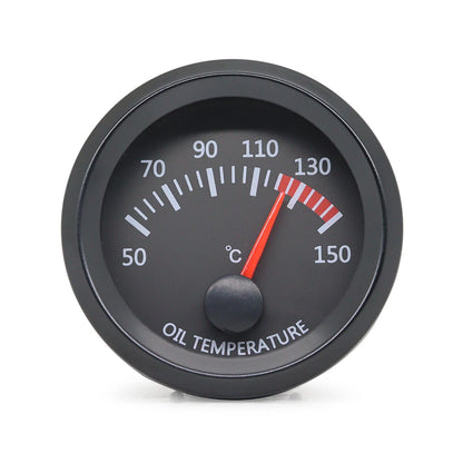 52MM Gauge 12V Water Temp Oil Temp Gauge Oil Press Fuel Volts Gauge Air Fuel Ratio Boost Exhaust Temp Meter Black Face Gauge
