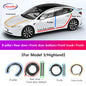 NovaAcc Noise Reduction Sealing Strip For Tesla Model Y 3 Front Rear Door Instrument Panel Trunk Waterproof Dustproof Rubber