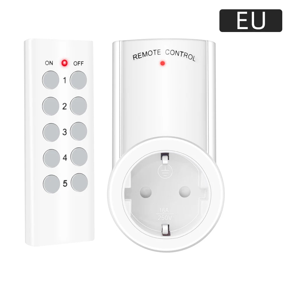 Smart Socket RF 433mhz Wireless Remote Control Outlet Adaptor Wall Electrical Switch Home Lamp For Smart Home EU UK US FR Plug