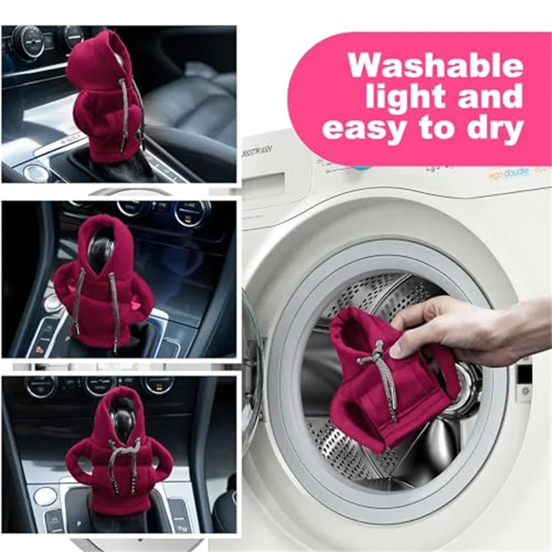 Gear Shift Hoodie, Gear Shift Cover, Universal Car Shift Knob Hoodie, Mini Hoodie for Car, Automotive Interior Cute Gadgets