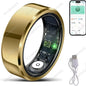 2026 Smart Ring Blood Pressure Heart Rate Sleep Monitoring Smartring IP68 & 5ATM Waterproof Multi-sport Mode Smartring Man Women