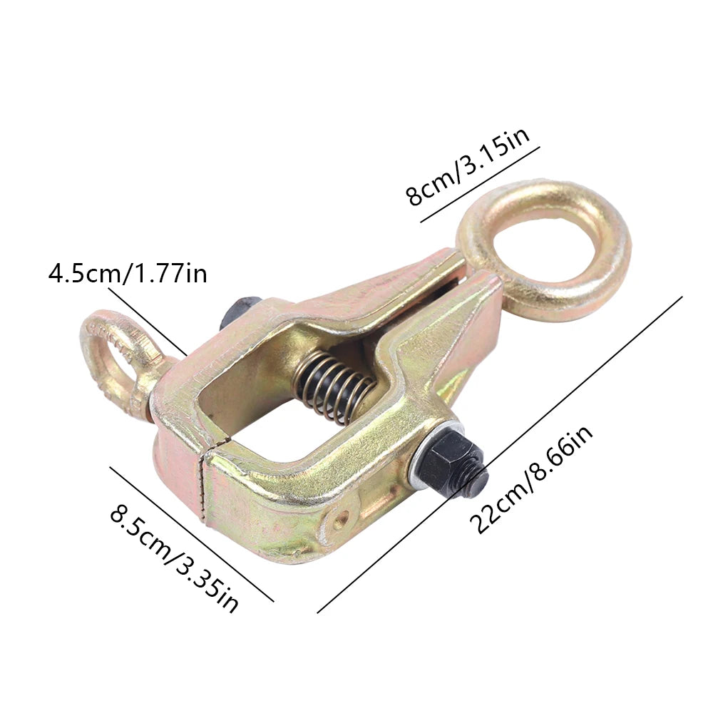 5 Ton Wide Mouth Pull Clamp  2 Way Repair Tool Frame Auto Body Repair Dent Puller