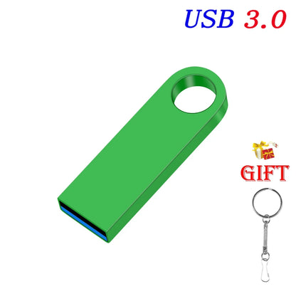 USB 3.0 Flash Drive Mini Metal Pen Dirve Memory Stick Storage Device Cle USB Stick Pendrive USB3.0 128GB 64GB 32GB 16GB 8GB 4GB
