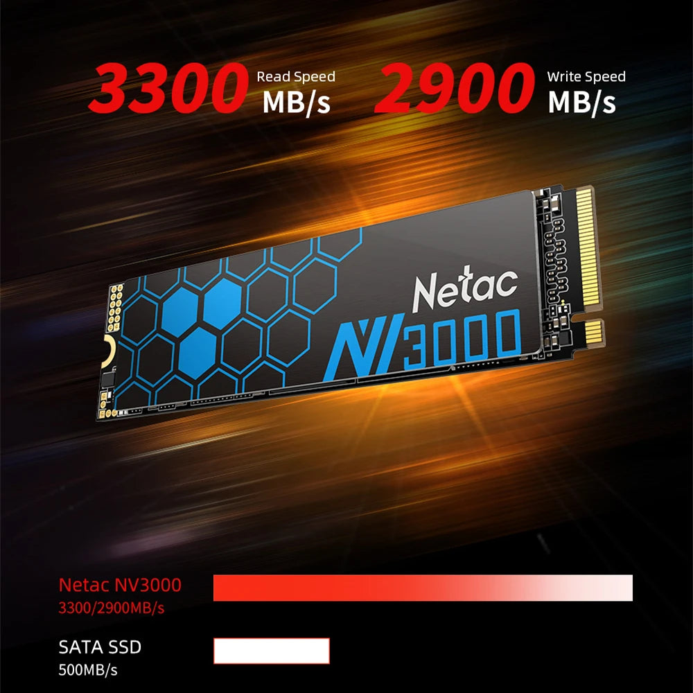 Netac M.2 SSD 500GB 1TB SSD NVMe Hard Drive 250GB M2 PCIe3.0 Internal Solid Disk with Graphene Heat Sink for Desktop Laptop