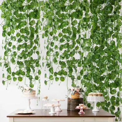 1/2m Artificial Vine Simulated Flower Artificial Flowers Home Decor Greenery Party Wedding Supplies Outdoor Decorations