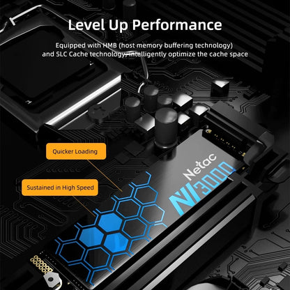 Netac M.2 SSD 500GB 1TB SSD NVMe Hard Drive 250GB M2 PCIe3.0 Internal Solid Disk with Graphene Heat Sink for Desktop Laptop
