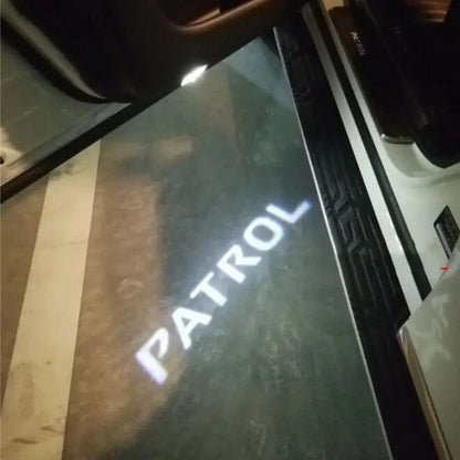 2Pcs Led Logo Car Door Welcome Light For Patrol Y62 2010-2021 Auto Accessories Laser Projector Emblem Shadow Car Light