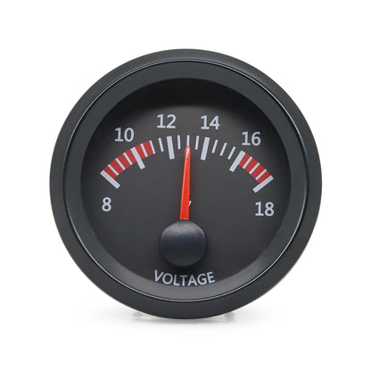 52MM Gauge 12V Water Temp Oil Temp Gauge Oil Press Fuel Volts Gauge Air Fuel Ratio Boost Exhaust Temp Meter Black Face Gauge