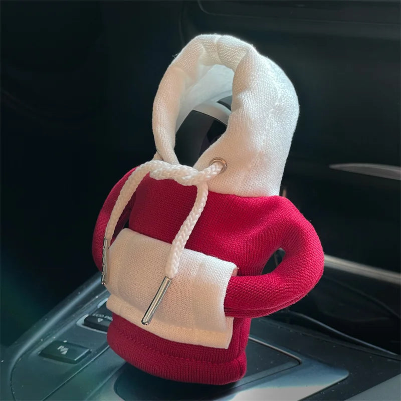 Gear Shift Hoodie, Gear Shift Cover, Universal Car Shift Knob Hoodie, Mini Hoodie for Car, Automotive Interior Cute Gadgets