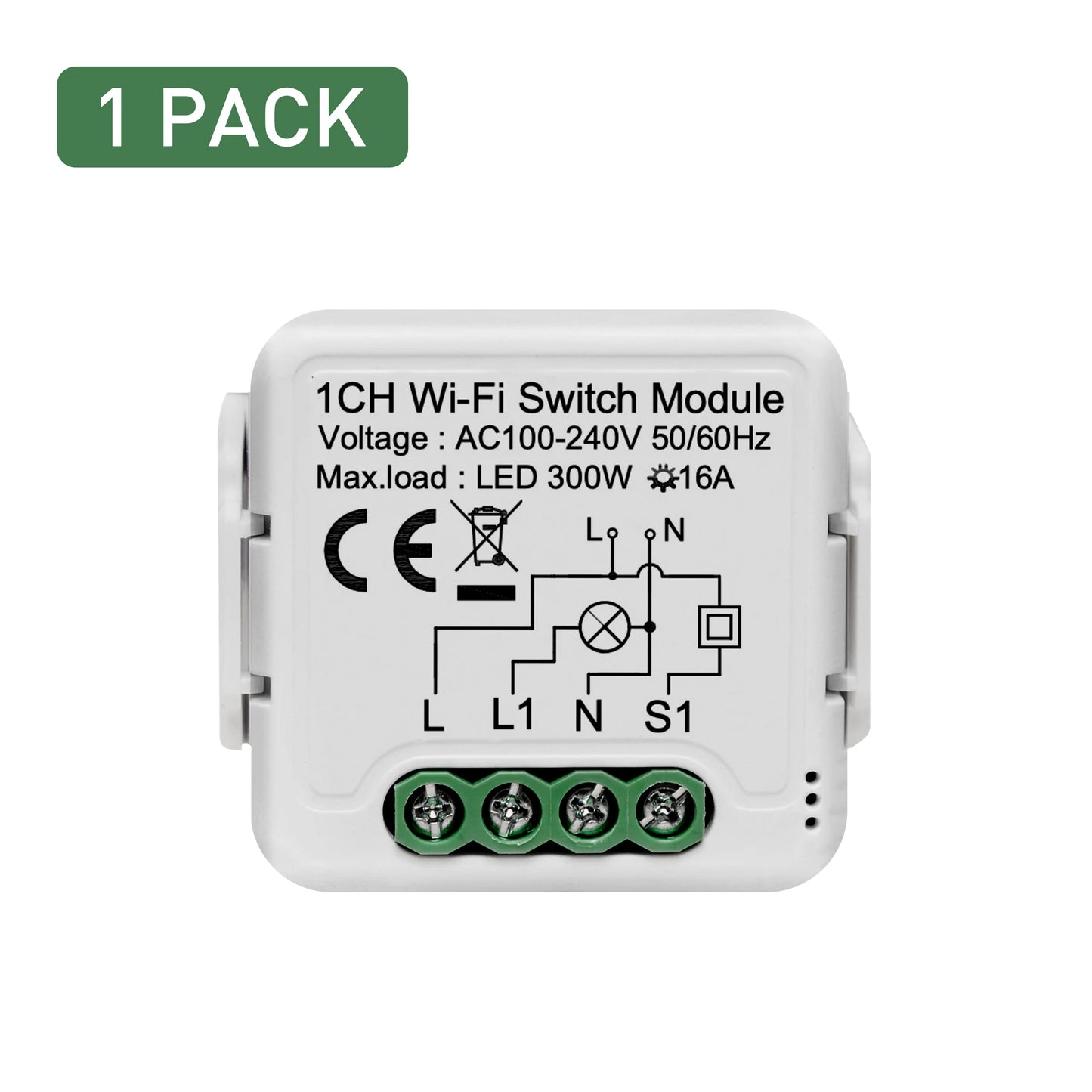 GIRIER Wifi Smart Switch Module Smart Life App Remote Control DIY Smart Light Switches 16A Works with Alice Google Home Alexa