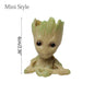 Home Garden Decoration Groot Flower Pot Baby Tree Man Miniature Model Anime Figure Ornament Home Supplies Crafts Kids Toys