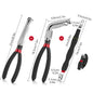 NEW 8" 60-Degree Electrical Disconnect Pliers For Automotive Connectors & Sensors - Angled Wire Plug Removal Tool