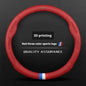 3D Embossing Leathe Car Steering Wheel Cover For Mazda 3 5 6 SKYACTIV Axela Atenza CX30 CX5 CX8 CX9 MX5 RX8 RX7 BT50 Accessories