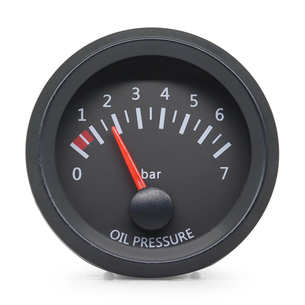 52MM Gauge 12V Water Temp Oil Temp Gauge Oil Press Fuel Volts Gauge Air Fuel Ratio Boost Exhaust Temp Meter Black Face Gauge