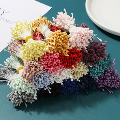 400/800pcs Flowers Stamen 55mm DIY Artificial Flowers Wreath For Wedding Party Home Decor Flower Core Stamen Flower Accessories
