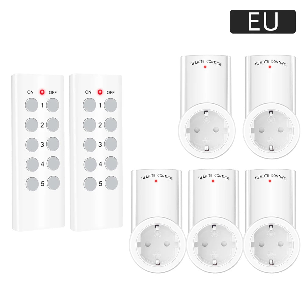 Smart Socket RF 433mhz Wireless Remote Control Outlet Adaptor Wall Electrical Switch Home Lamp For Smart Home EU UK US FR Plug