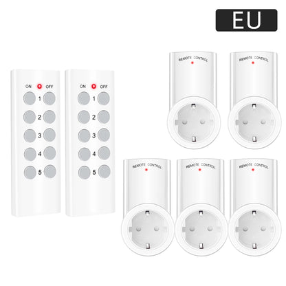Smart Socket RF 433mhz Wireless Remote Control Outlet Adaptor Wall Electrical Switch Home Lamp For Smart Home EU UK US FR Plug