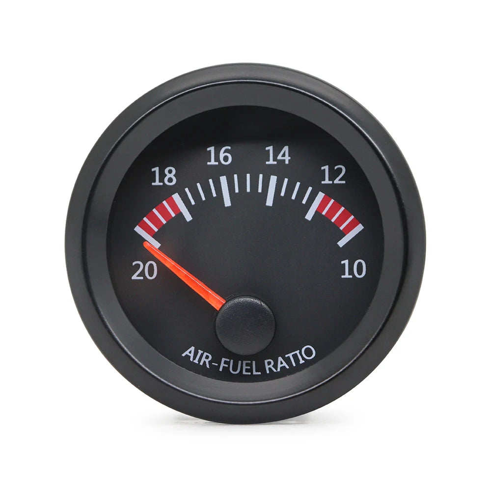 52MM Gauge 12V Water Temp Oil Temp Gauge Oil Press Fuel Volts Gauge Air Fuel Ratio Boost Exhaust Temp Meter Black Face Gauge