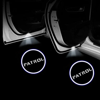 2Pcs Led Logo Car Door Welcome Light For Patrol Y62 2010-2021 Auto Accessories Laser Projector Emblem Shadow Car Light