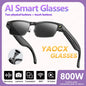 2026 AI Smart Glasses 800W HD Camera Video Recording WIFI Transmission Music AI Object Recognition 270mAh BT Call Smart Glasses