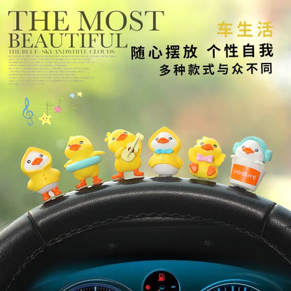 Miniatures Model Cute Car Ornament DIY Figurines Crafts Toys Resin Mini Landscape Decoration for Home Car Decor Supplies Gifts
