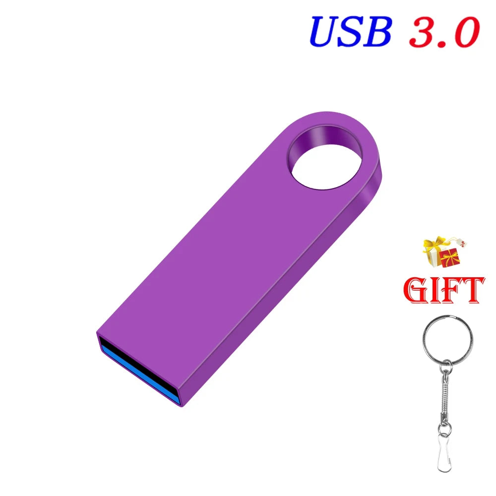 USB 3.0 Flash Drive Mini Metal Pen Dirve Memory Stick Storage Device Cle USB Stick Pendrive USB3.0 128GB 64GB 32GB 16GB 8GB 4GB