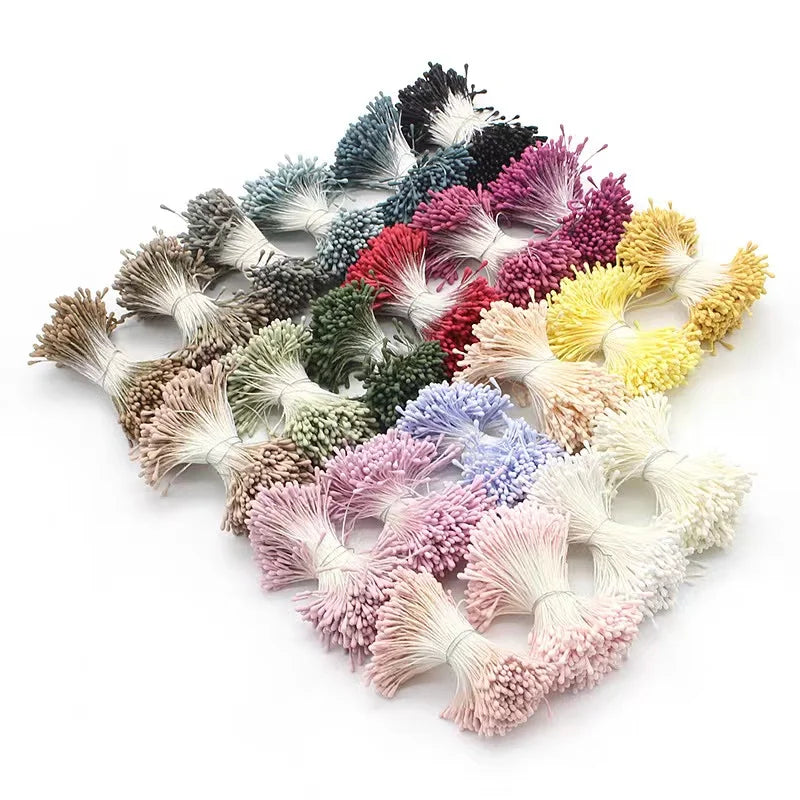 400/800pcs Flowers Stamen 55mm DIY Artificial Flowers Wreath For Wedding Party Home Decor Flower Core Stamen Flower Accessories
