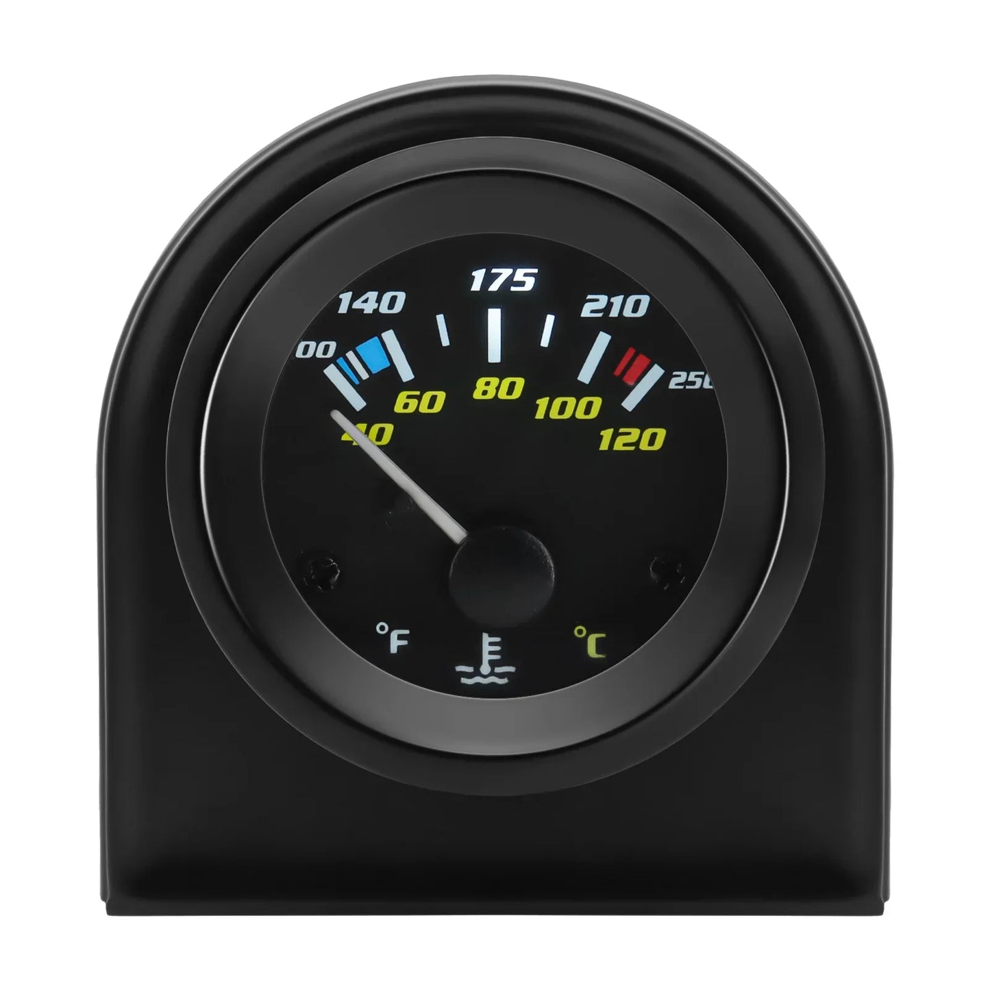 52MM Oil Pressure Gauge Water Temperature Oil Temp Voltmeter Fuel Level Meter with Bracket Pod Holder For 12V Universal Vehicle
