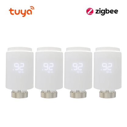 Tuya Smart Home Zigbee 3.0 Thermostatic Valve Radiator Zigbee Thermostat Radiator Zigbee Thermostatic Valve Alexa Google Home