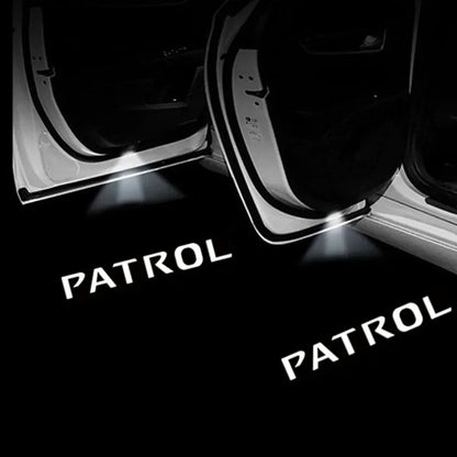 2Pcs Led Logo Car Door Welcome Light For Patrol Y62 2010-2021 Auto Accessories Laser Projector Emblem Shadow Car Light