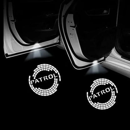2Pcs Led Logo Car Door Welcome Light For Patrol Y62 2010-2021 Auto Accessories Laser Projector Emblem Shadow Car Light