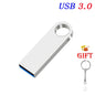 USB 3.0 Flash Drive Mini Metal Pen Dirve Memory Stick Storage Device Cle USB Stick Pendrive USB3.0 128GB 64GB 32GB 16GB 8GB 4GB