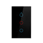 Tuya Smart Switches US Neutral Wire/No Neutral Wire Required 1/2/3/4 Gang Light WiFi Touch Switch Work with Alexa Google Home