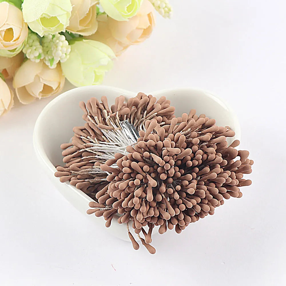 400/800pcs Flowers Stamen 55mm DIY Artificial Flowers Wreath For Wedding Party Home Decor Flower Core Stamen Flower Accessories