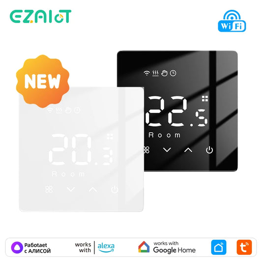 WiFi Thermostat for Electric Floor Heating Water/Gas Boiler Smart Tuya Programmable Temperature Controller Google Home Alexa