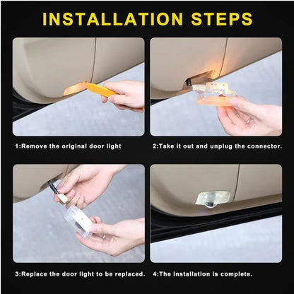 2Pcs Led Logo Car Door Welcome Light For Patrol Y62 2010-2021 Auto Accessories Laser Projector Emblem Shadow Car Light