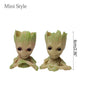 Home Garden Decoration Groot Flower Pot Baby Tree Man Miniature Model Anime Figure Ornament Home Supplies Crafts Kids Toys