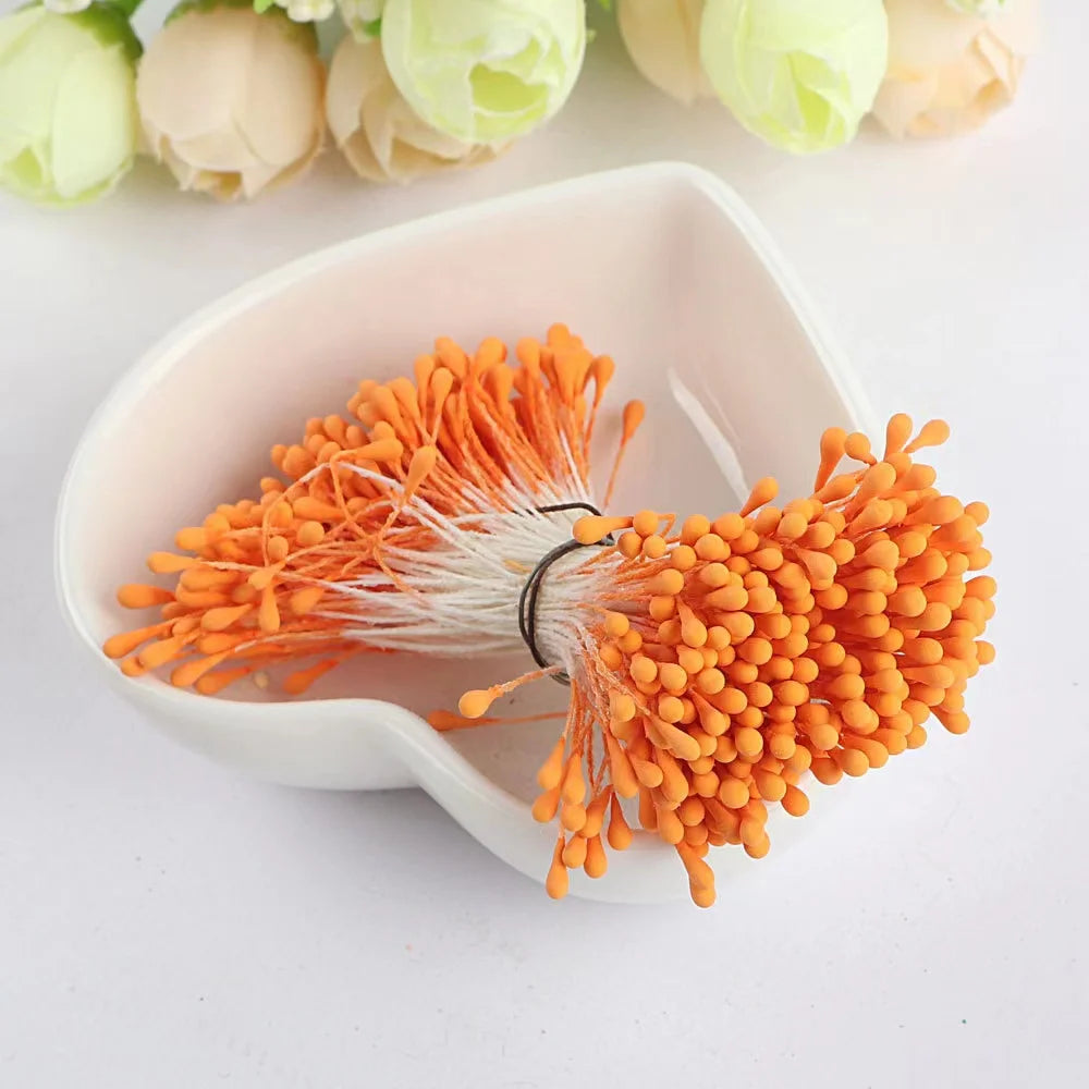 400/800pcs Flowers Stamen 55mm DIY Artificial Flowers Wreath For Wedding Party Home Decor Flower Core Stamen Flower Accessories