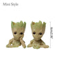 Home Garden Decoration Groot Flower Pot Baby Tree Man Miniature Model Anime Figure Ornament Home Supplies Crafts Kids Toys