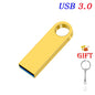 USB 3.0 Flash Drive Mini Metal Pen Dirve Memory Stick Storage Device Cle USB Stick Pendrive USB3.0 128GB 64GB 32GB 16GB 8GB 4GB