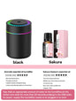 180ml Aromatherapy diffuser Humidifier Aromatherapy essential oil Air purifier Sleeping car carrying home LED 7 color light